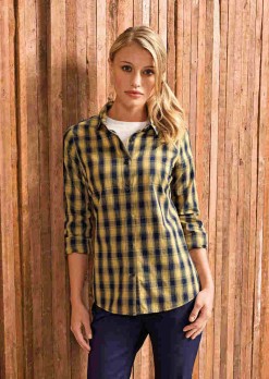 Women's Mulligan Check Cotton Long Sleeve Shirt